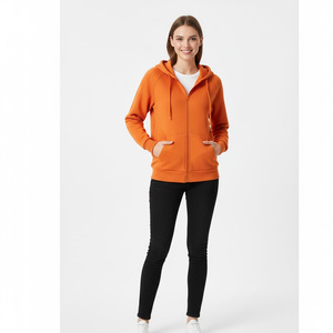 Veste d'hiver à capuche zippée élégante pour femmes fournisseur d'usine OEM vêtements d'extérieur décontractés sur mesure veste de sport en polaire 100% - Product Image 1