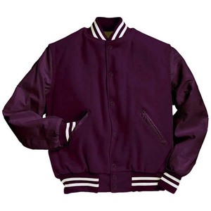 Men's Clothing Varsity <b>Jackets</b> Color Customized <b>Long</b> Sleeve Baseball Varsity College Men's <b>Jacket</b> with Pockets <b>Leather</b> Sleeve - Product Image 1