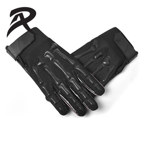 Guantes de Receptor de Fútbol Americano Profesionales para Adultos y Niños, Diseño de Logotipo Personalizado, Hechos de Cuero con Agarre de Silicona - Product Image 1