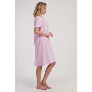KADIN SUPREM KISA KOL KISA BOY MARAS GECELIK - ROSA BEBÉ - ROSA BEBÉ - Product Image 3