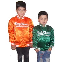 Veste de baseball pour enfants, sport scolaire, logo brodé personnalisé, taille plus, printemps, polyester, décontractée, lavée, respirante