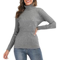 Pull-over tricoté d'automne-hiver personnalisé en usine OEM, chandails confortables et respirants pour femmes