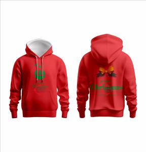 Customized <b>Christmas</b> Logo Oversized Print Design Sublimation <b>Men</b> <b>Hoodies</b> Fleece Drawstring Pullover Winter <b>Men</b> <b>Hoodies</b> - Product Image 4