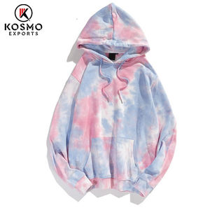 Sudadera con Capucha de Manga Larga Personalizada de Alta Calidad para Hombre, Tie Dye, Primavera, 100% Algodón, Felpa, Bolsillo, Talla Grande y Alta, XS - Product Image 5