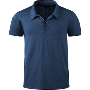 Manches courtes d'impression numérique de logo personnalisé pour chemise coupe régulière par rétrécissement anti-boulochage 100% pur coton polyester/coton rapide - Product Image 1