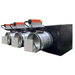 Système de climatisation domestique à plénum canalisé avec unité de commande de volets motorisés Wi-Fi 3 zones, interface Siemens, connexion VMC latérale - Product Image 6