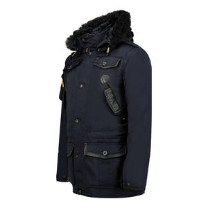 Vêtement d'extérieur d'hiver durable et neuf en gros, parka isolée pour hommes, indispensable, coupe moderne, parka chaude à fermeture éclair et boutons - Product Image 4