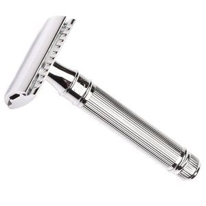 Rasoirs de sécurité de barbier fantaisie Double bords droits avec poignée antidérapante Rasoirs de sécurité de rasage de cheveux personnalisés de 5" - Product Image 2