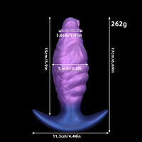 Nouveau plug anal en silicone écologique de grande taille en forme d'alien pour la masturbation féminine et masculine, jouets sexuels pour adultes