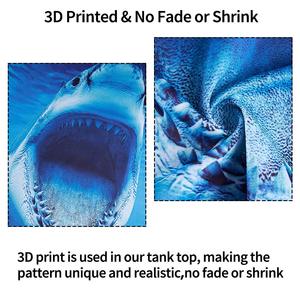 Débardeur sans manches pour hommes impression 3D 100 coton chemise respirante pour la course à pied entraînement été classique corbeau Nick mode grande taille - Product Image 6