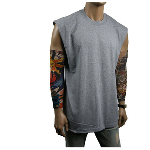 เสื้อยืดกีฬาผู้ชายแบบไม่มีแขน คุณภาพสูงสุด ออกแบบเองได้ แห้งเร็ว ระบายอากาศดี ทรงเข้ารูป สำหรับผู้ชาย - Product Image 4