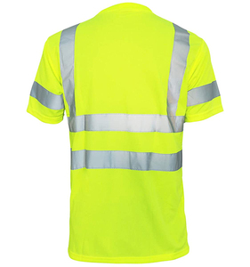 <b>Hi</b> <b>Vis</b> <b>T</b> <b>Shirt</b> ANSI Class 3 Reflective Safety Quick Dry Short Long Sleeve High Visibility Clothing - Product Image 2