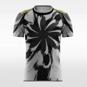 แห้งเร็วสีตัดกัน 3D พิมพ์เสื้อยืดฟุตบอลระบายอากาศผู้ชายแห้งเร็วเสื้อยืดแบดมินตันวิ่งเสื้อยืดชุดทีม - Product Image 4
