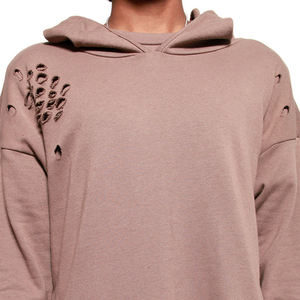 Sudaderas con capucha desgastadas de ajuste regular de buena venta para hombres Sudaderas con capucha desgastadas de diseño único más vendidas en precio al por mayor - Product Image 5