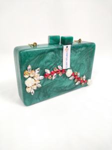 Bolso de Mano de Resina con Diseño Excelente, Bolso de Mano de Ángel Hecho a Mano, Pintado a Mano, Colores Personalizados, para Mujer, para Fiestas, Obra de Arte Coleccionable - Product Image 4