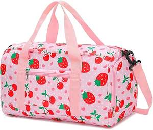 Custom Logo Design Wholesale Waterproof Travel Duffel <b>Bag</b> Gym Sports Fitness Duffel <b>Bag</b> Strawberry Design - Product Image 1