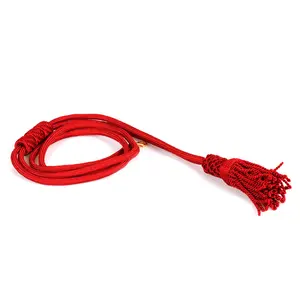 Diskon besar tali Cincture merah untuk lintas grosir kabel Bon buatan tangan jumbai untuk dekorasi