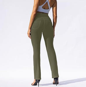 Legging de sport personnalisé pour femmes taille haute sport maille Leggings chauds Fitness entraînement Yoga Leggings téléchargés robe de sport - Product Image 5