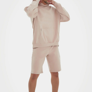 Sweats à capuche pour hommes en polyester/coton 500 g/m² Logo imprimé personnalisé Poche brodée Épaule tombante Conception de troupeau pour l'hiver - Product Image 4