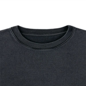 Sudadera de cuello redondo de gran tamaño para hombre, OEM, tejido de lana de alta calidad, manga larga, logotipo personalizado impreso, Invierno Puff sólido - Product Image 6