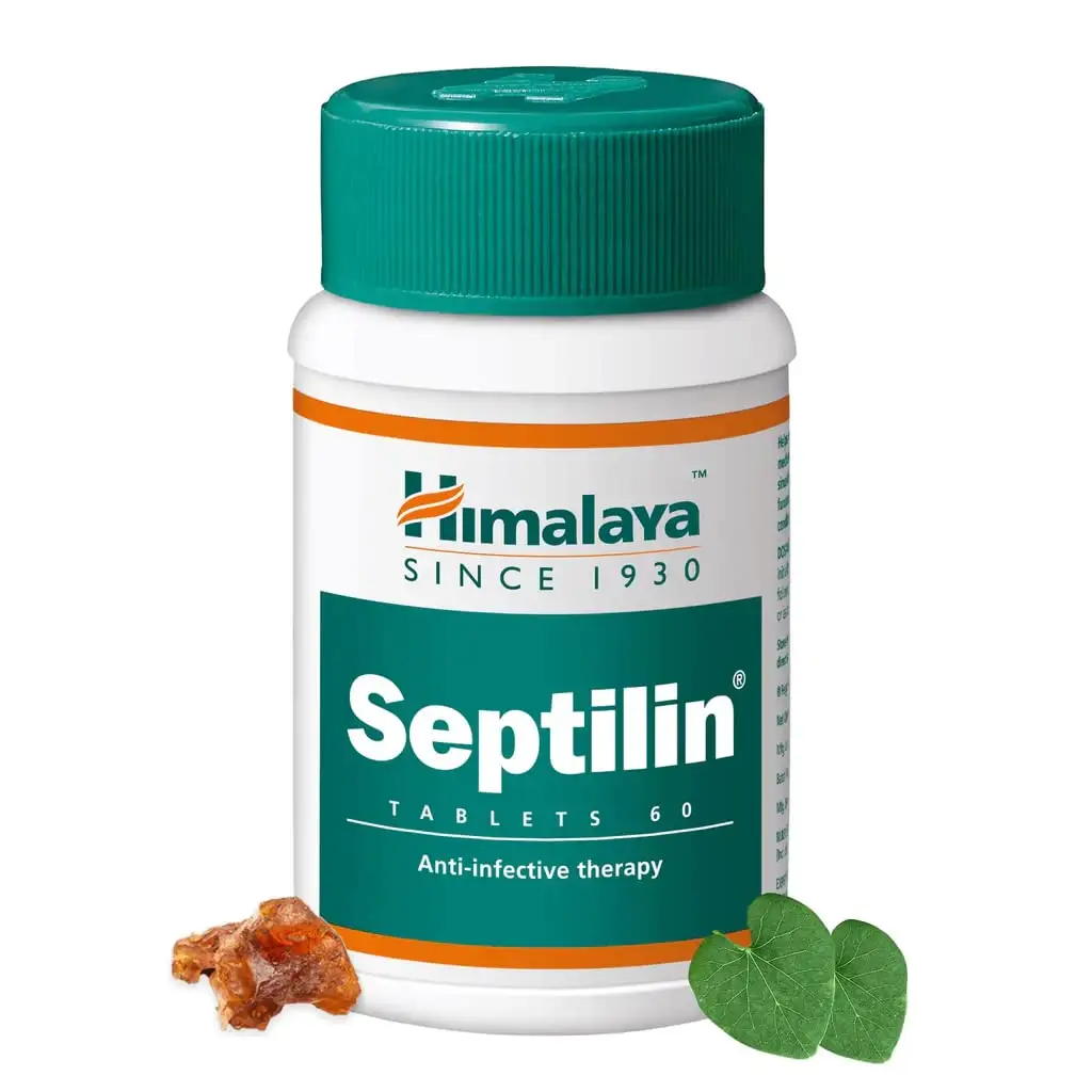 Himalaya Septilin Tabletten-60-Kruidentablet Voor Bronchitis-Kruidentablet Voor Ademhalingsproblemen Natuurlijke Immuniteitsboosters