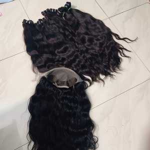 Cheveux naturels indiens bruts non transformés à cuticule alignée pour Genius Weft Wigs Extensions de cheveux humains Premium Virgin Remy Hair - Product Image 4