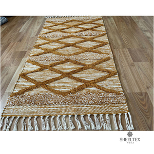 Tapis antidérapant pour salon de maison moderne tissé à la main en coton lavable de haute qualité au prix de gros - Product Image 2