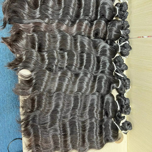100% kutikula selaras alami bundel rambut Remy asli Vietnam coklat ekstensi rambut asli Kamboja berombak bahan Rambut manusia - Product Image 1