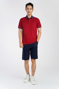 Diseño llamativo Polo Homme En Coton Bordado Logo Tela elástica Polos personalizados Uniformes Ropa Hombres Fábrica de Vietnam - Product Image 6