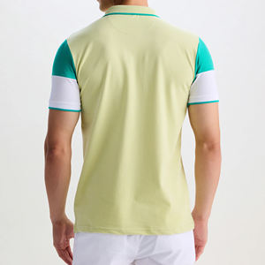 เสื้อโปโลแขนสั้นผู้ชาย, เสื้อผ้าโปโลสีตัดกันเสื้อโปโลผ้าฝ้ายเสื้อลำลองแนวสตรีท - Product Image 5