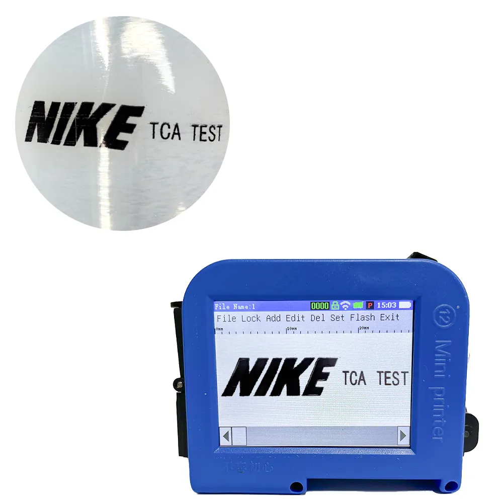 Logotipo personalizado TCA Mini Impressora Handheld Impressora Jato De Tinta Portátil Hand held Impressora a Jato De Tinta para caixa Logo impressão do código do lote