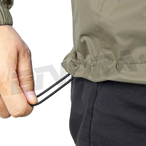 Chaqueta de lluvia de diseño personalizado para hombre, impermeable, Softshell, abrigo cortavientos ligero, impermeable con capucha para exteriores, ropa de viaje informal - Product Image 6