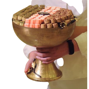 Bol à chocolat en fil métallique or rose Présentoir à desserts pour bonbons Nouveau design fantaisie Décoration de table Bol de service au chocolat - Product Image 4