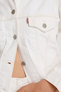 Chaqueta Vaquera Blanca Personalizada para Mujer con Cuello Camisero, Diseño Bordado de Motocicleta para Invierno, Abrigo Acolchado de Algodón ODM OEM - Product Image 3