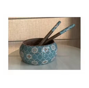 Bols de service modernes en bois émaillé, durables, luxueux et faits à la main pour chocolat, salades, collations, avec logo personnalisé et emballage économique - Product Image 2