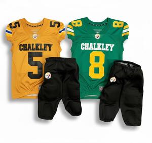 Uniforme de football américain de haute qualité 100% polyester, séchage rapide, respirant, grande taille, lettres personnalisées, sublimation, vente en gros - Product Image 3