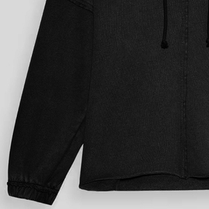 2025 nouveau hiver mode français Terry Denim surdimensionné à capuche pour les femmes poids lourd veste vêtements 450 GSM - Product Image 3