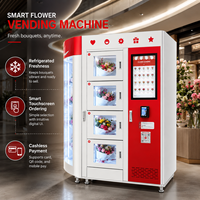 Distributeur automatique de fleurs hybrides : solution de vente au détail, distributeur de bouquets, distributeur réfrigéré pour fleurs