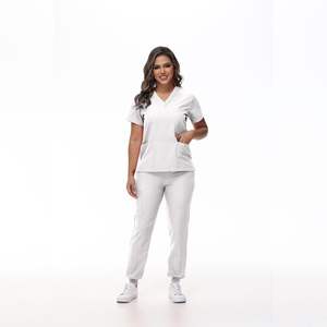 Infirmière médecin uniforme Polyester coton soins infirmiers hôpital uniformes ensembles gommages médicaux femmes Salon de beauté uniforme opération vêtements - Product Image 4