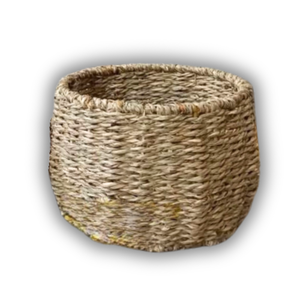 Cesta de flores de mimbre de ratán natural vietnamita con marco de hierro fuerte que muestra árboles de flores y mejora de los espacios interiores - Product Image 1
