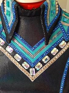 Chaqueta Western Custom Rodeo Queen Showmanship Base negra - Product Image 3