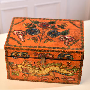 Nouvel arrivage de boîte de rangement de bijoux de conception de dragon faite à la main boîtes en bois multicolores article de cadeau de décoration intérieure - Product Image 4