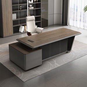 Escritorio Ejecutivo de Madera en Forma de L, Mesa de Oficina Comercial de Diseño Modular, Conjunto de Muebles para Espacio de Trabajo Corporativo - Product Image 2
