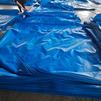 Bâche en PE sur mesure, imperméable, durable, pour extérieur, avec bords renforcés et œillets métalliques