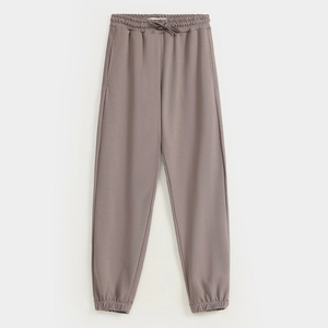 Pantalons de survêtement pour femmes de haute qualité, vente directe d'usine, taille mi-haute, jambes larges, décontractés, respirants, hiver, service OEM - Product Image 5