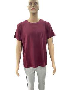 Camiseta de poliéster 100% de alta calidad para hombre, cómoda, de media manga, logotipo personalizable, Color, estirable a la moda, de talla grande - Product Image 2