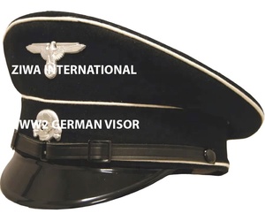 EDICIÓN LIMITADA, Gorra de Visera Alemana de la Segunda Guerra Mundial, Heer Infantería, Kapitän Leutnant, Schirmmützen, 100% Lana a Cuadros, Unisex para Exteriores - Product Image 1