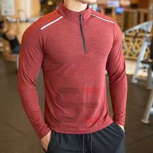 Fábrica personalizada de media cremallera sudaderas con capucha cuello simulado cremallera hasta sudaderas para los hombres de alta calidad de algodón sudaderas OEM ODM - Product Image 6