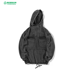 Confortable Élégant Pratique À Capuche Hommes 400gsm boxy Blanc Avant 2 Poches À Capuche Fabricant Heavyweight Cropped hoodies hommes - Product Image 2