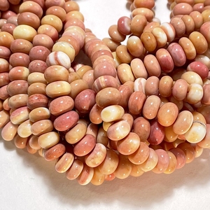 Perles de pierre d'opale bicolore, forme ronde, couleur traitée pour la fabrication de bijoux - Product Image 2